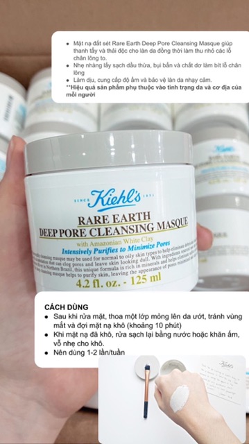 [CHÍNH HÃNG] Mặt Nạ Đất Sét Kiehl’s Rare Earth Deep Pore