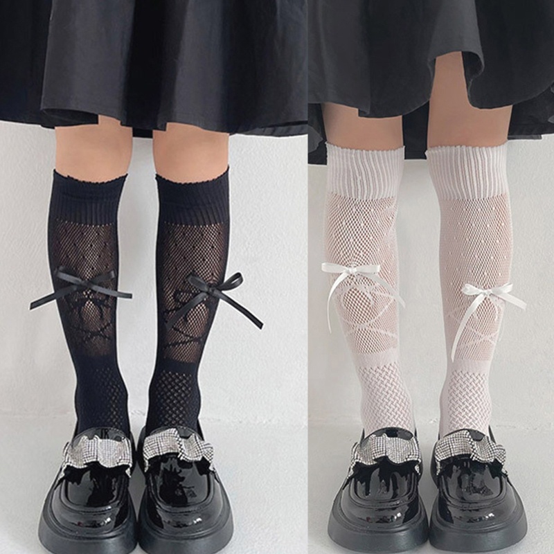 Đôi Vớ Dài Qua Gối Bằng Nylon Thời Trang Dễ Thương Cho Bé Gái