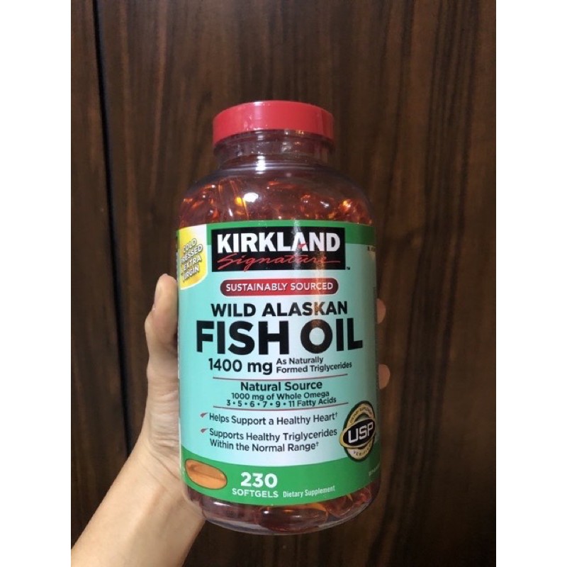 Dầu cá Kirkland Wild Alaskan Fish Oil 1400mg - 230