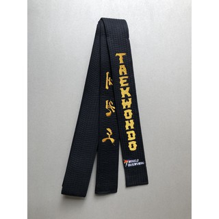 Đai đen thêu Taekwondo