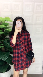 Váy sơ mi kẻ caro siêu hot