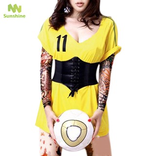 Đai lưng bản to vải da PU thời trang cho nữ