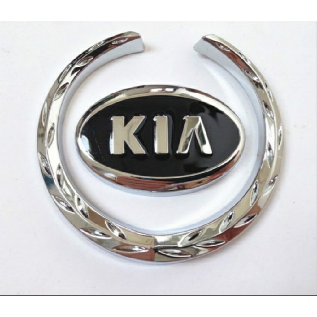 2 chiếc Huy hiệu 3D Biểu tượng Decal Nhãn dán Bạc Dán kiểu dáng xe trên ô tô Dành cho KIA K2 KX3 K4 K5 KX5 Rio Ceed