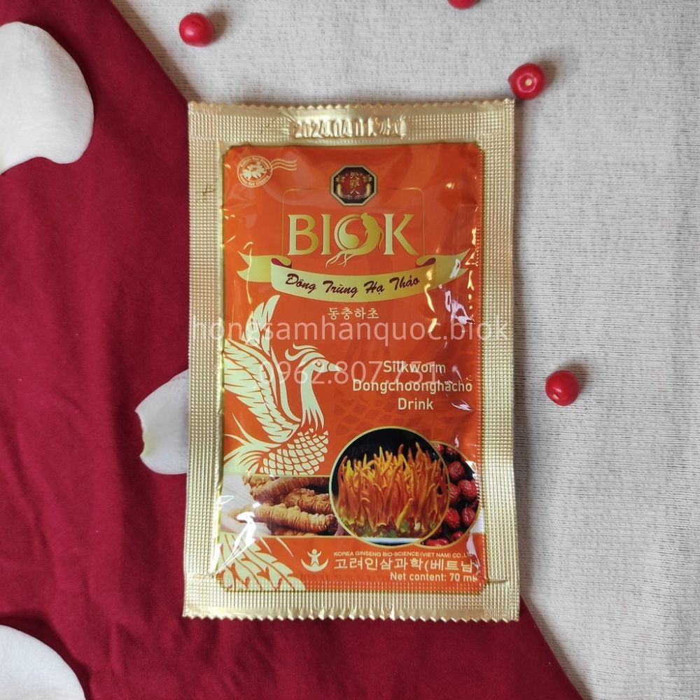 Đông trùng hạ thảo dạng nước 15 gói 70ml, Tinh chất nấm đông trùng hạ thảo thượng hạng, Thực phẩm tăng cường sức khỏe