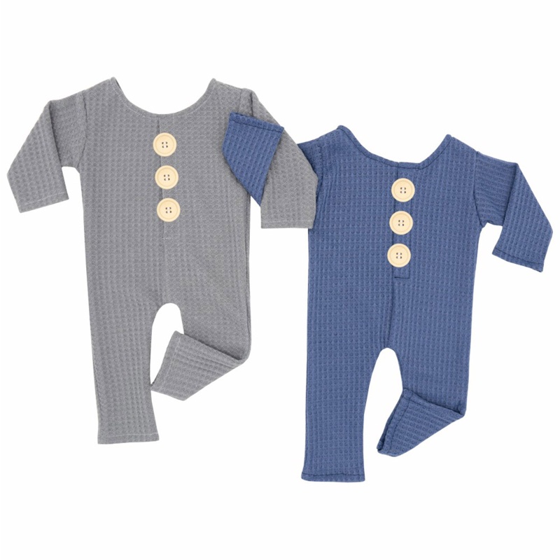 Áo Liền Quần Bằng Cotton Mềm Làm Phụ Kiện Chụp Ảnh Cho Bé Sơ Sinh