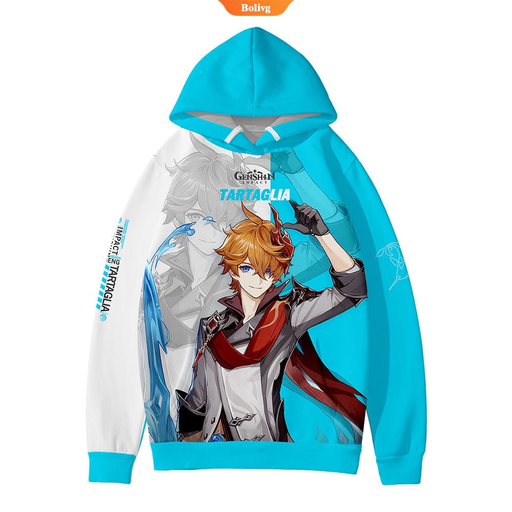 Áo khoác hoodie tay dài size lớn hóa trang Genshin Hutao làm quà tặng sinh nhật thường ngày