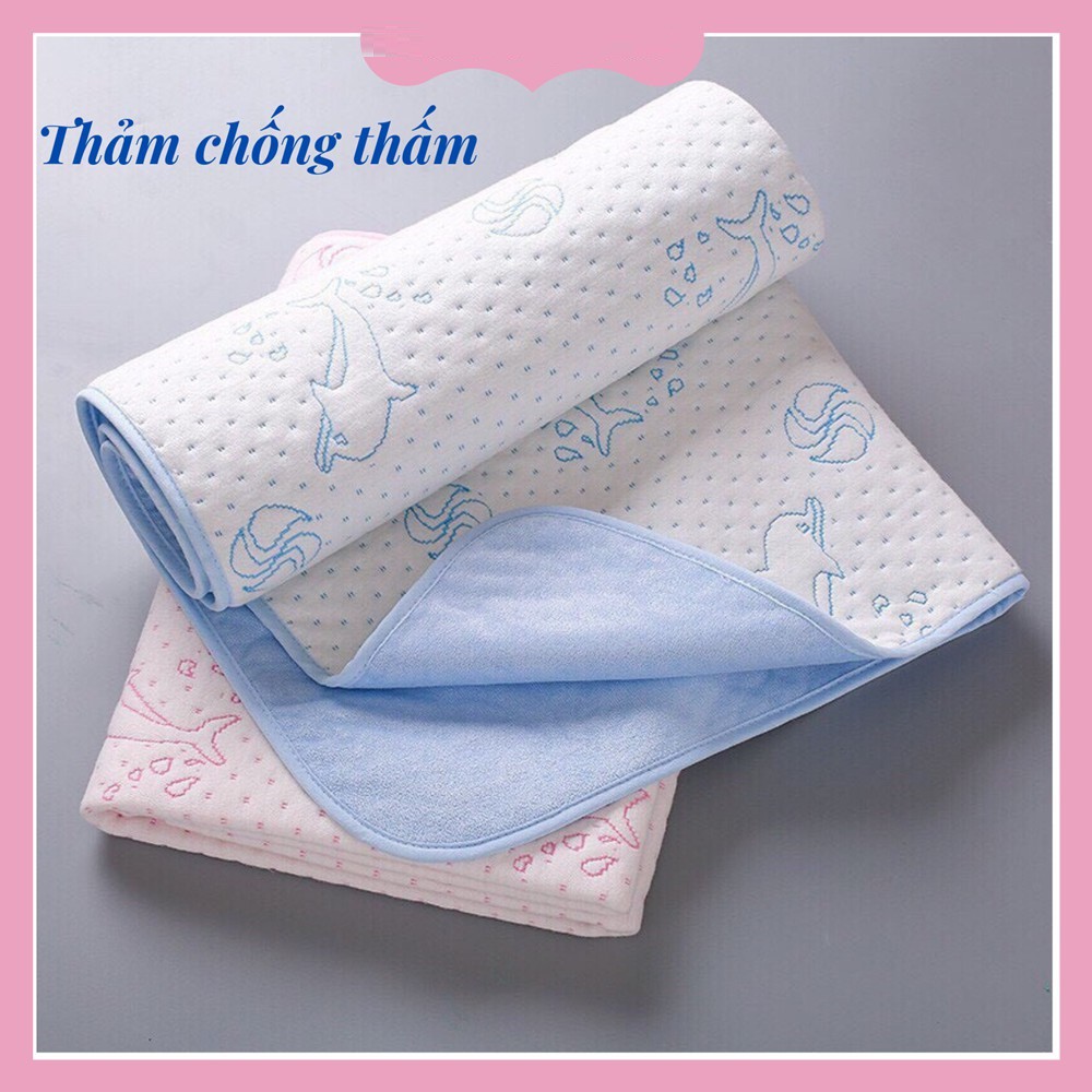 Tấm lót chống thấm cotton 4 lớp cho bé