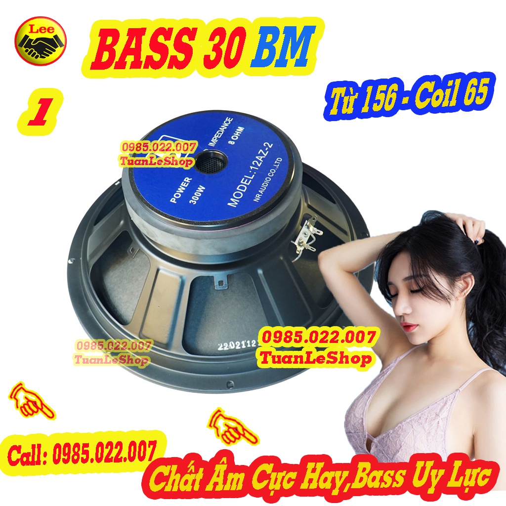LOA BASS 3 TẤC CÔN 65 BM XƯƠNG SẮT GÂN VẢI TỪ 156 - GIÁ 1 CHIẾC BASS 30 BM SẮT