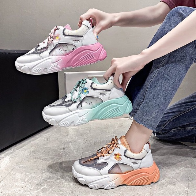 Giày sneaker nữ giày bata phản quang siêu hot