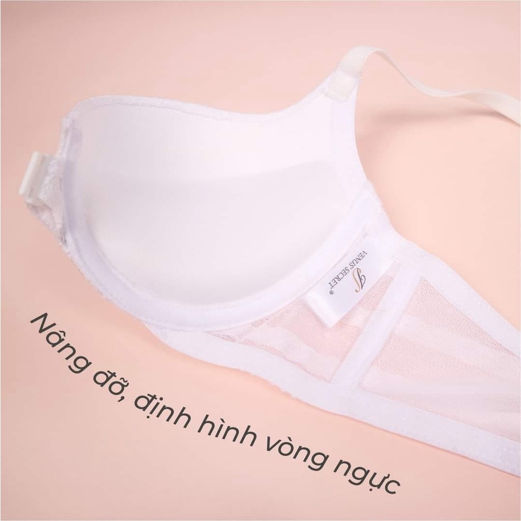 Áo Lót Nữ Venus Secret Mouse Vừa Phối Ren Cài Trước