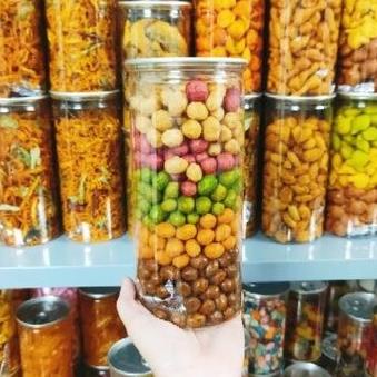 (SALE GIA GOC) Đậu phộng da cá ngũ vị trái cây lon 600g, đậm đà, thơm ngọt