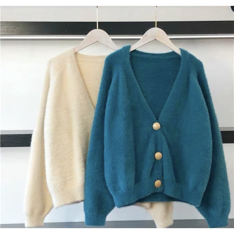 Cardigan len lông cúc đồng | BigBuy360 - bigbuy360.vn