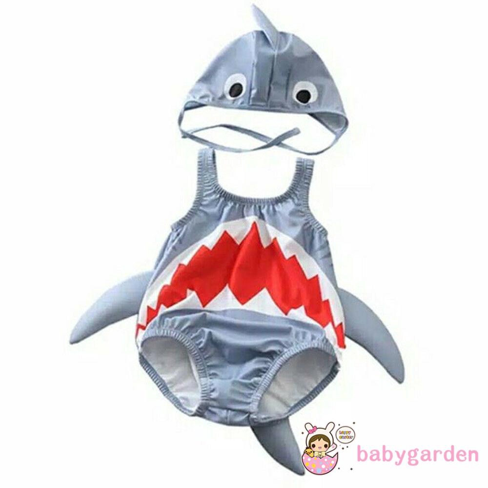 Bộ bikini 2 mảnh hóa trang cá mập dễ thương cho bé