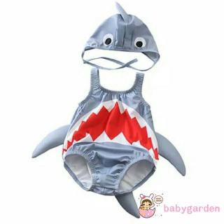 Bộ bikini 2 mảnh hóa trang cá mập dễ thương cho bé