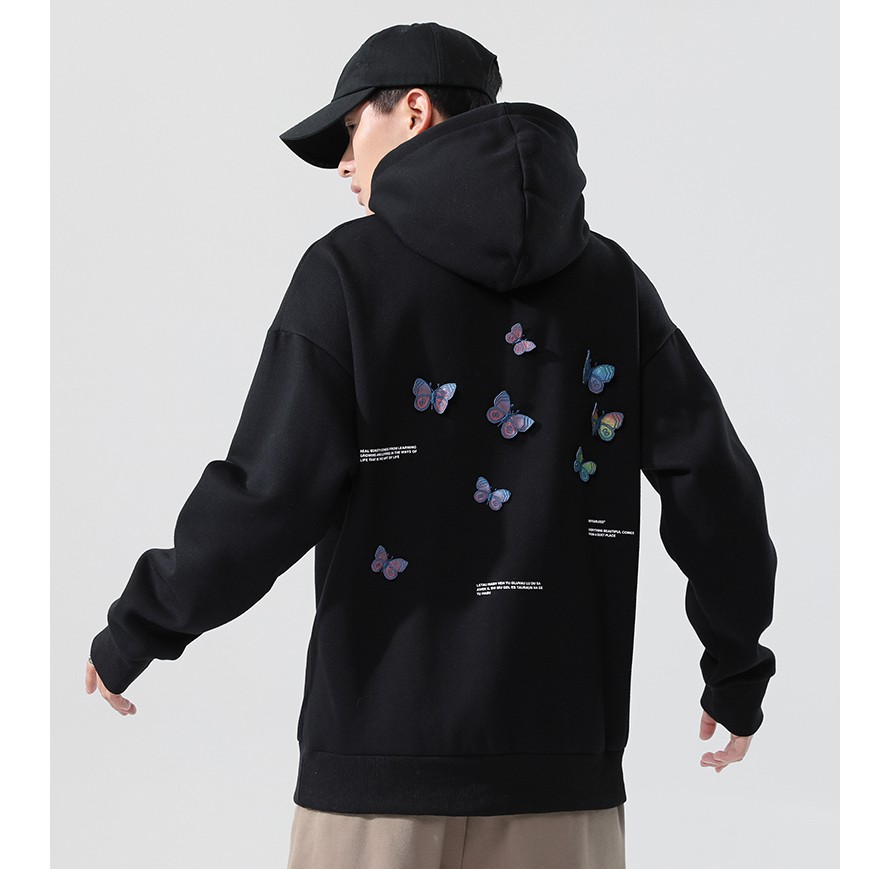 Áo Hoodie Phản Quang Hefearless Unisex phong cách Hàn Quốc cá tính, Chất nỉ bồng đẹp mã HD90 - Quà tặng ngẫu nhiên
