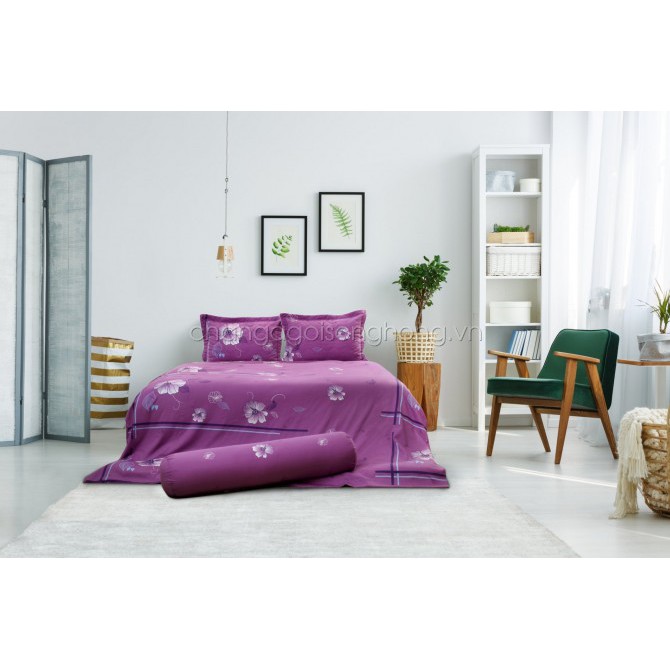 - Bộ ga gối Sông Hồng chần bông mã SH C18_C60 100% chính hãng kích thước 160x200