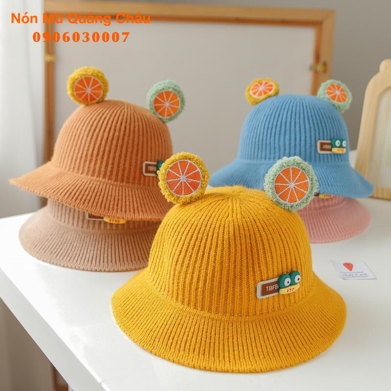 NÓN VÀNH TRÁI CÂY TRẺ EM THỜI TRANG CAO CẤP TỪ 1-4 TUỔI. MẪU MỚI 2022 DUY NHẤT TẠI VN