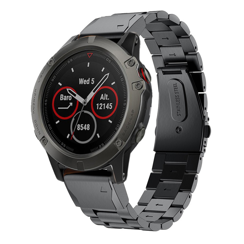 Dây đeo kim loại thay thế cho Garmin Fenix 5X / 6X / 5XPlus / Fenix 3 / 3 HR 26mm bằng thép không gỉ cao cấp