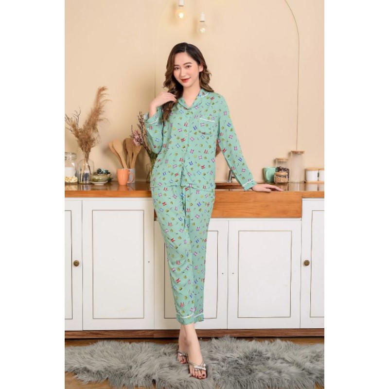 Bộ lanh (tole) pijama nữ việt thắng | BigBuy360 - bigbuy360.vn
