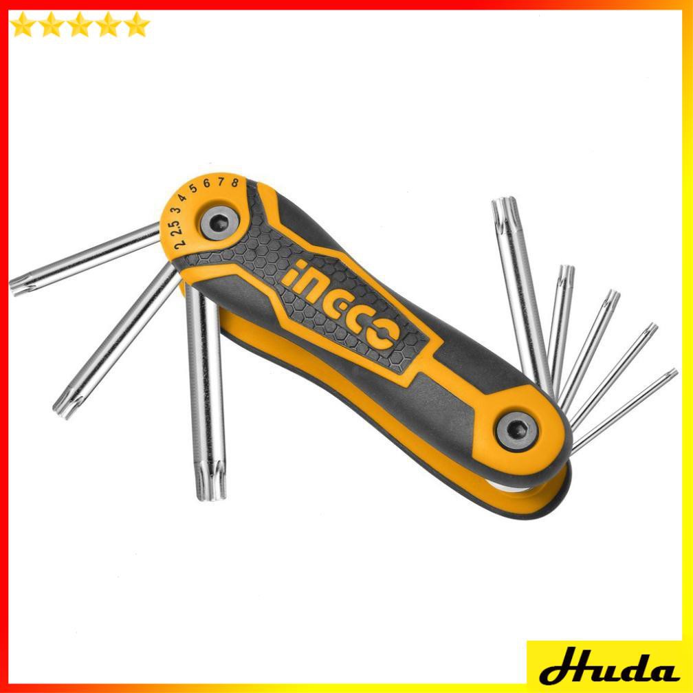 Bộ 8 chìa lục giác bông Ingco HHK14083 size T9-T40  LKJ