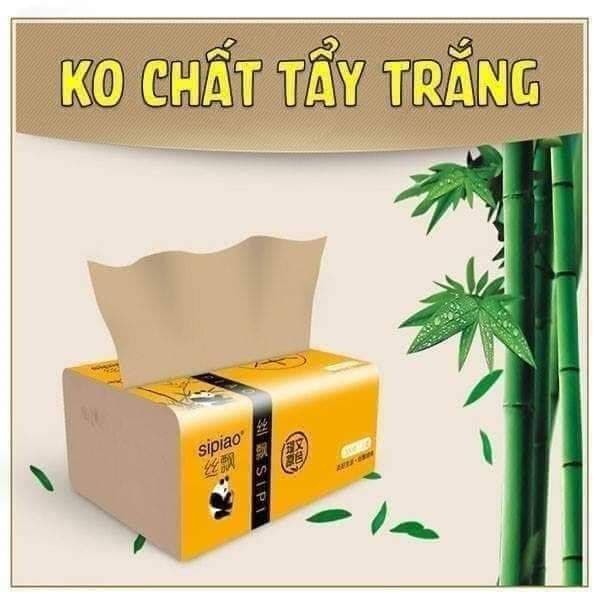 [GÓI LẺ] Giấy ăn gấu trúc sipao siêu dai - Khăn giấy sipao, lampure không chất tẩy, an toàn cho cả gia đình