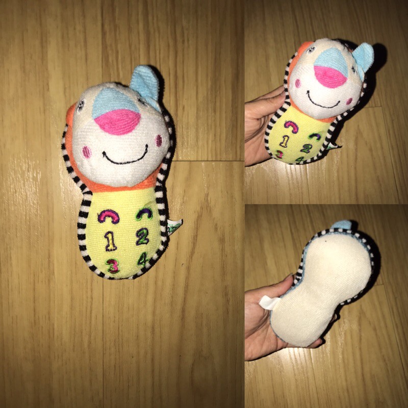 LK01- Đồ chơi nhồi bông có leng keng bíp bíp cho bé