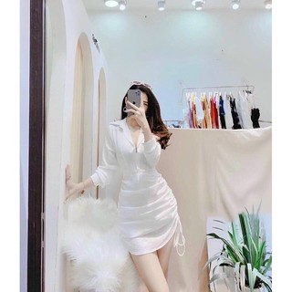 Đầm Sơmi Dây Rút Cách Tân Lạ Mắt