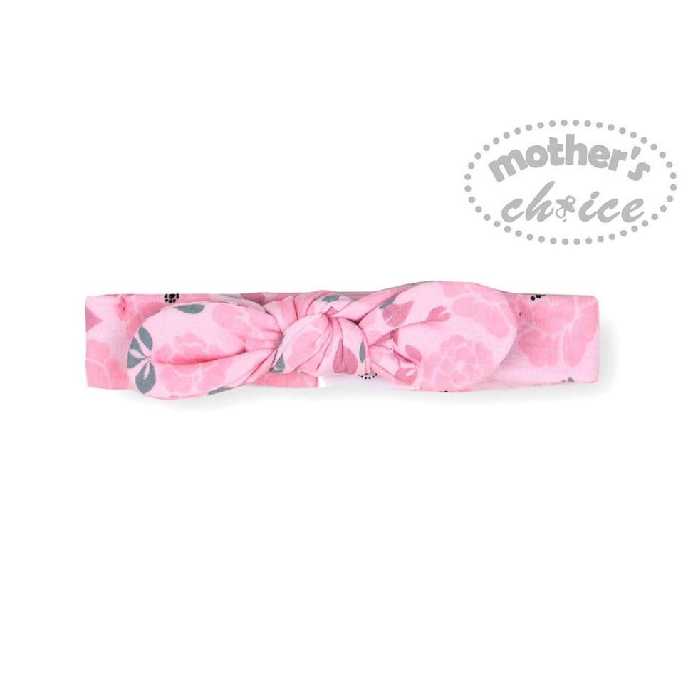 Băng đô bé gái họa tiết hoa hồng đáng yêu Mother's Choice - 100% cotton TS3042E