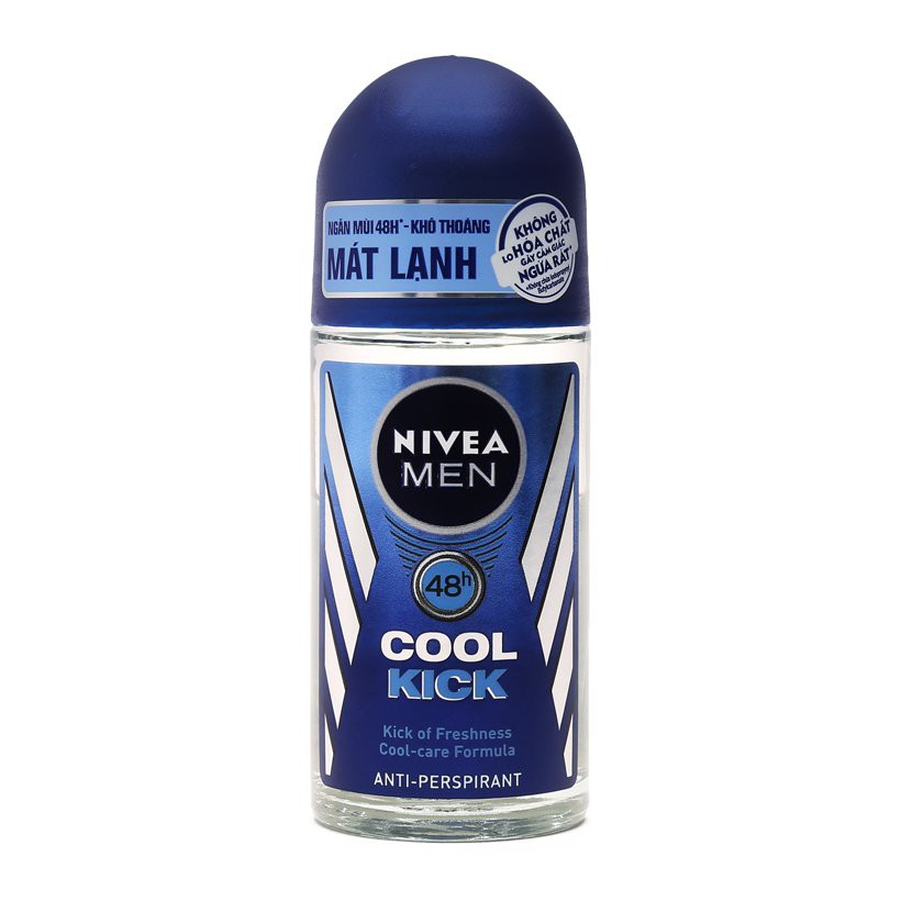 Lăn khử mùi mát lạnh Nivea Men Cool Kick (50ml)