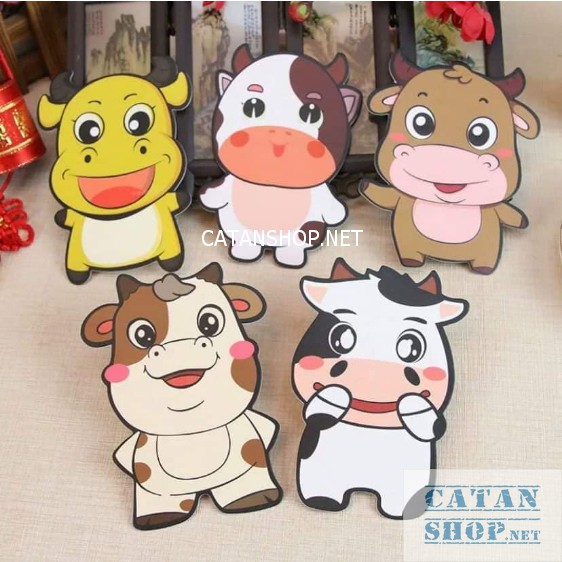 Bao lì xì 2021 Tân Sửu hoạt hình chibi đủ mẫu bìa cứng chuẩn loại 1, To Dày và Chắc Chắn GD409-LiXi