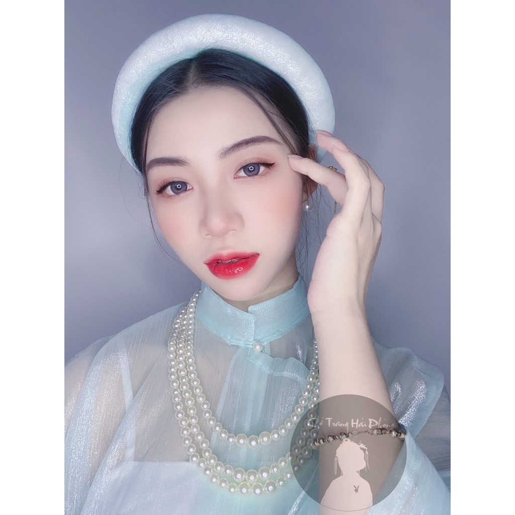 ÁO TẤC NGŨ THÂN VIỆT PHỤC MÀU XANH BẠC HÀ - KIM XUYẾN CỔ PHỤC VIỆT NAM THỜI NGUYỄN - VIỆT PHỤC CỔ TRANG VIỆT NAM | BigBuy360 - bigbuy360.vn