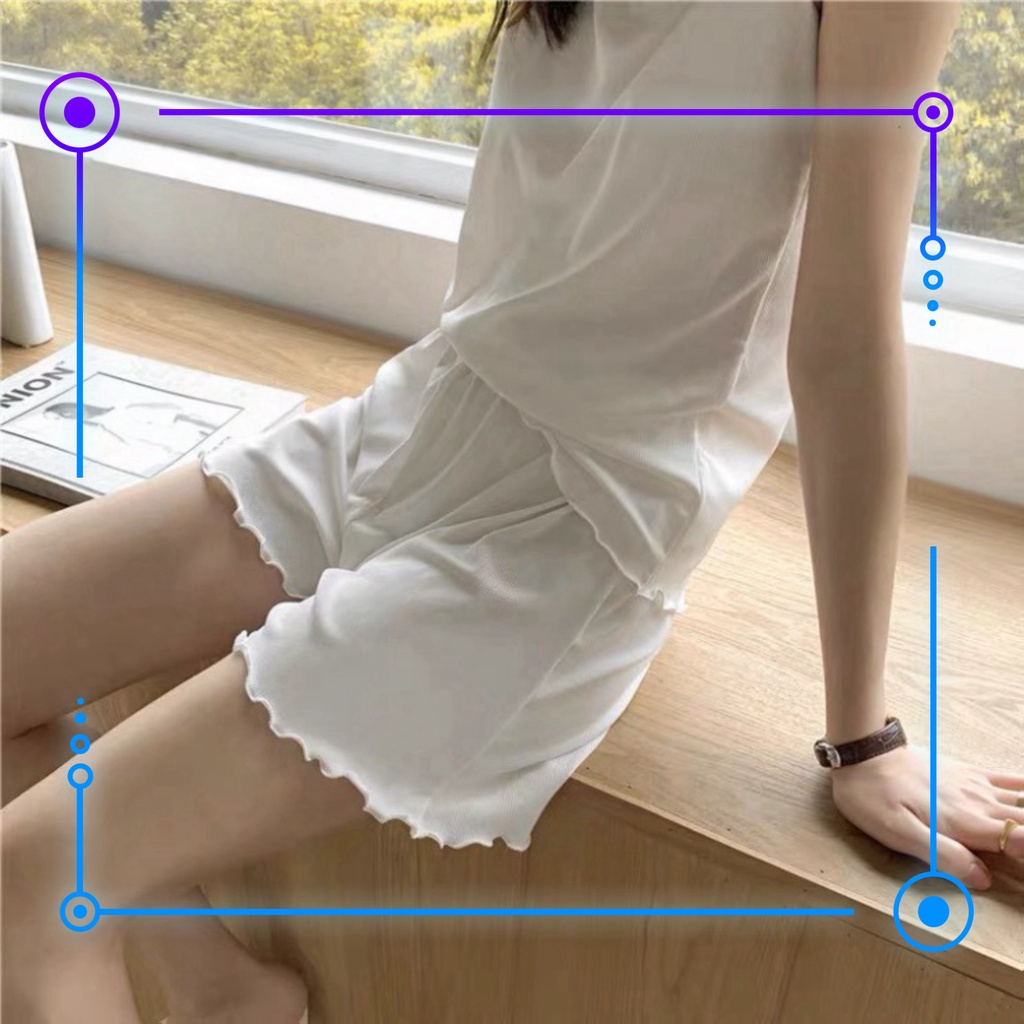 Đồ bộ nữ chất lụa mát mặc nhà, bộ ngủ thun mỏng áo 3 lỗ quần đùi