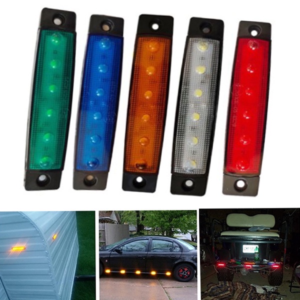 Bộ 2 Đèn Led Tín Hiệu 12V 24V 6 SMD Chất Lượng Cao