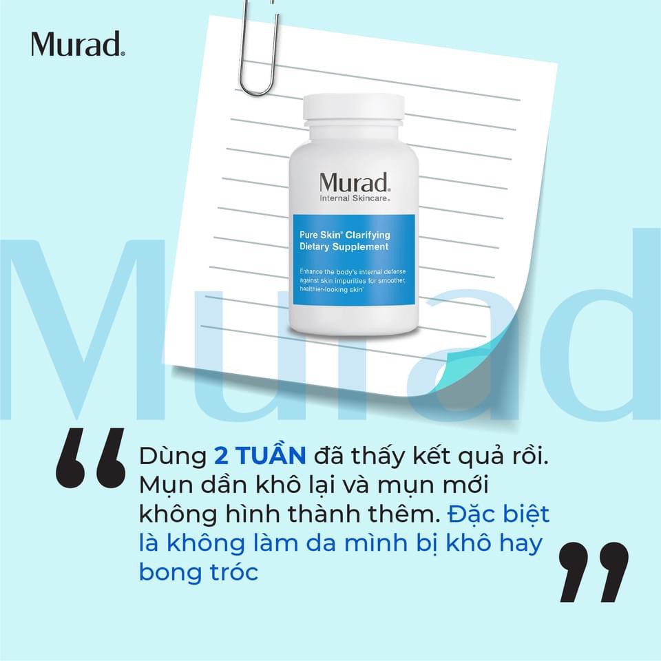 Viên giảm mụn Murad Pure Skin Clarifying Dietary Supplement 120 viên | BigBuy360 - bigbuy360.vn