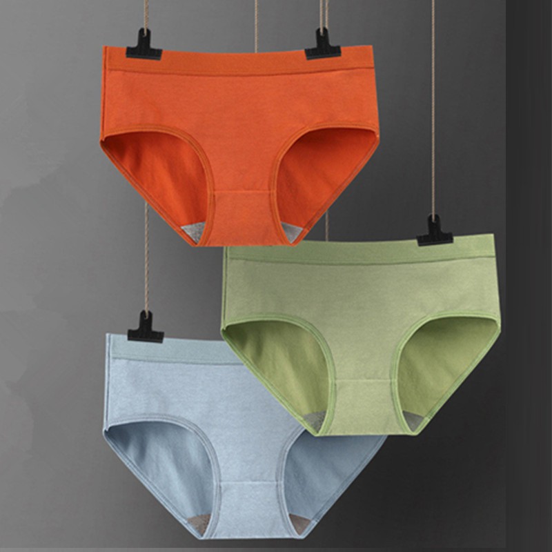 Quần Lót Cotton Không Đường May Thoáng Khí Chất Lượng Cao THời Trang Đơn Giản Cho Nữ