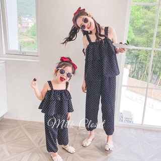 Set đồ đôi cho mẹ và bé gái