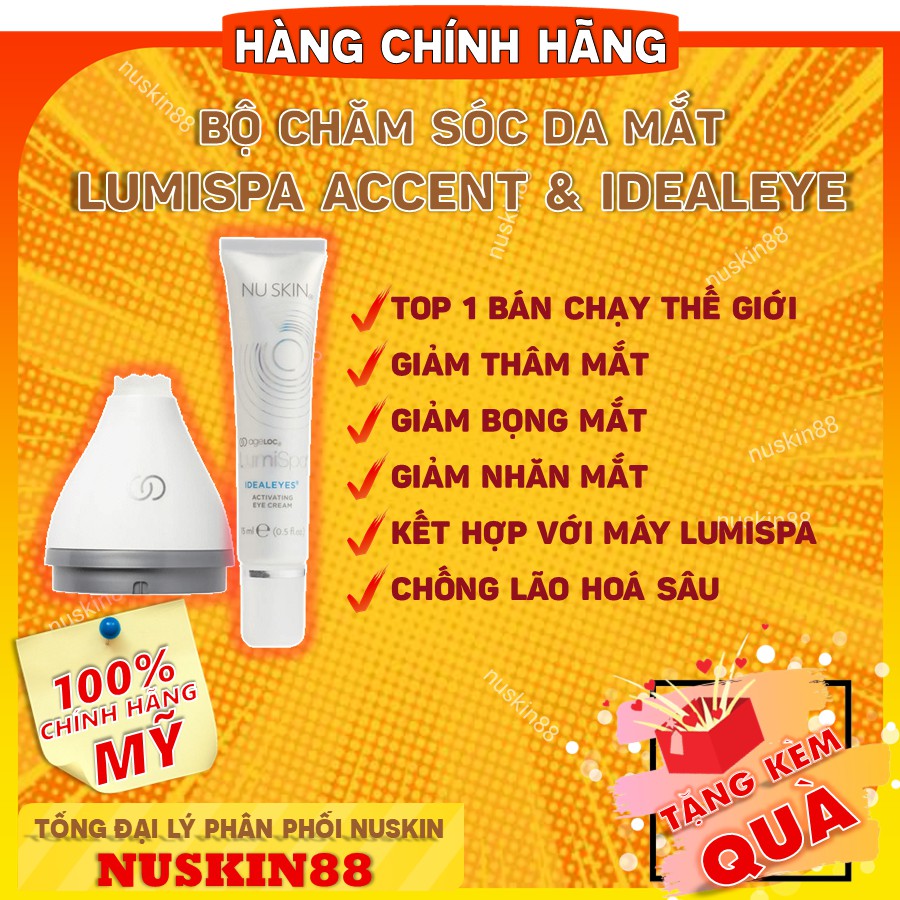 🔴 BH 2 Năm Máy Rửa Mặt LumiSpa Nuskin Kèm Sữa Rửa Mặt (Hàng Công ty - Bảo Hành 1 Đổi 1)