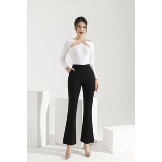 ÁO BODYSUIT CỔ SAO TRẮNG