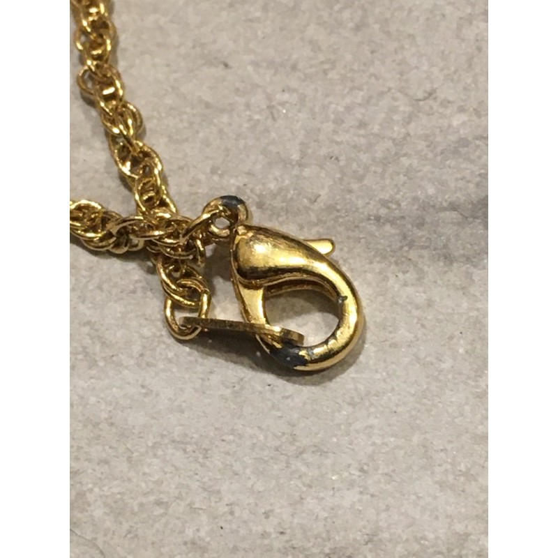 Dây chuyền vintage -mặt thánh giá đính đá màu