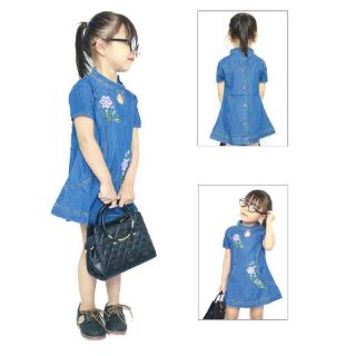 Váy bò xuất khẩu cho bé gái