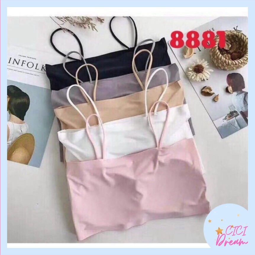 Áo 2 dây đúc su sợ bún siêu mát - áo Bra su đúc 2 dây sợi bún cực mát nhiều màu siêu xinh sang chảnh mát lạnh