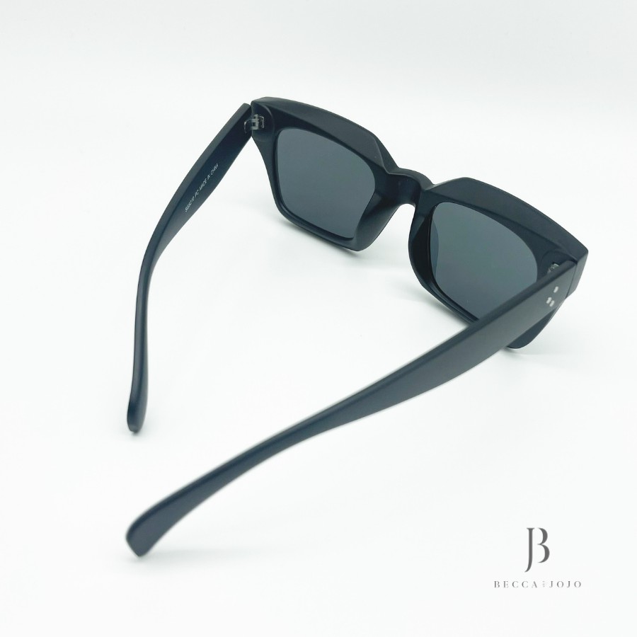 Kính mắt thời trang nữ cao cấp, kính mát thiết kế gọng vuông matte, tròng chống tia UV400 Becca & JoJo