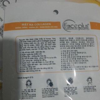 mặt nạ faceplus+ dưỡng da colagen