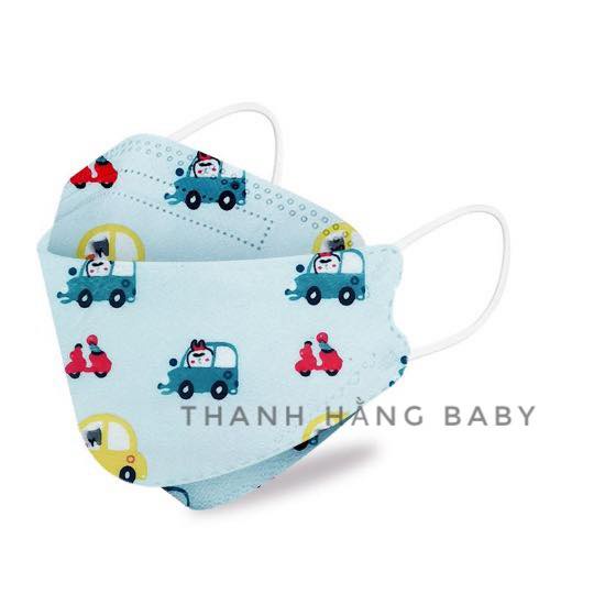 Khẩu Trang Cho Bé, Khẩu Trang Trẻ Em 4 Lớp Chống Bụi Kháng Khuẩn Thanh Hằng Baby 2 Đến 8 Tuổi