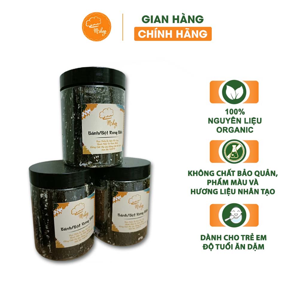 Bánh ăn dặm cho bé Bánh Rong Biển Kẹp Hạnh Nhân Giòn Tan