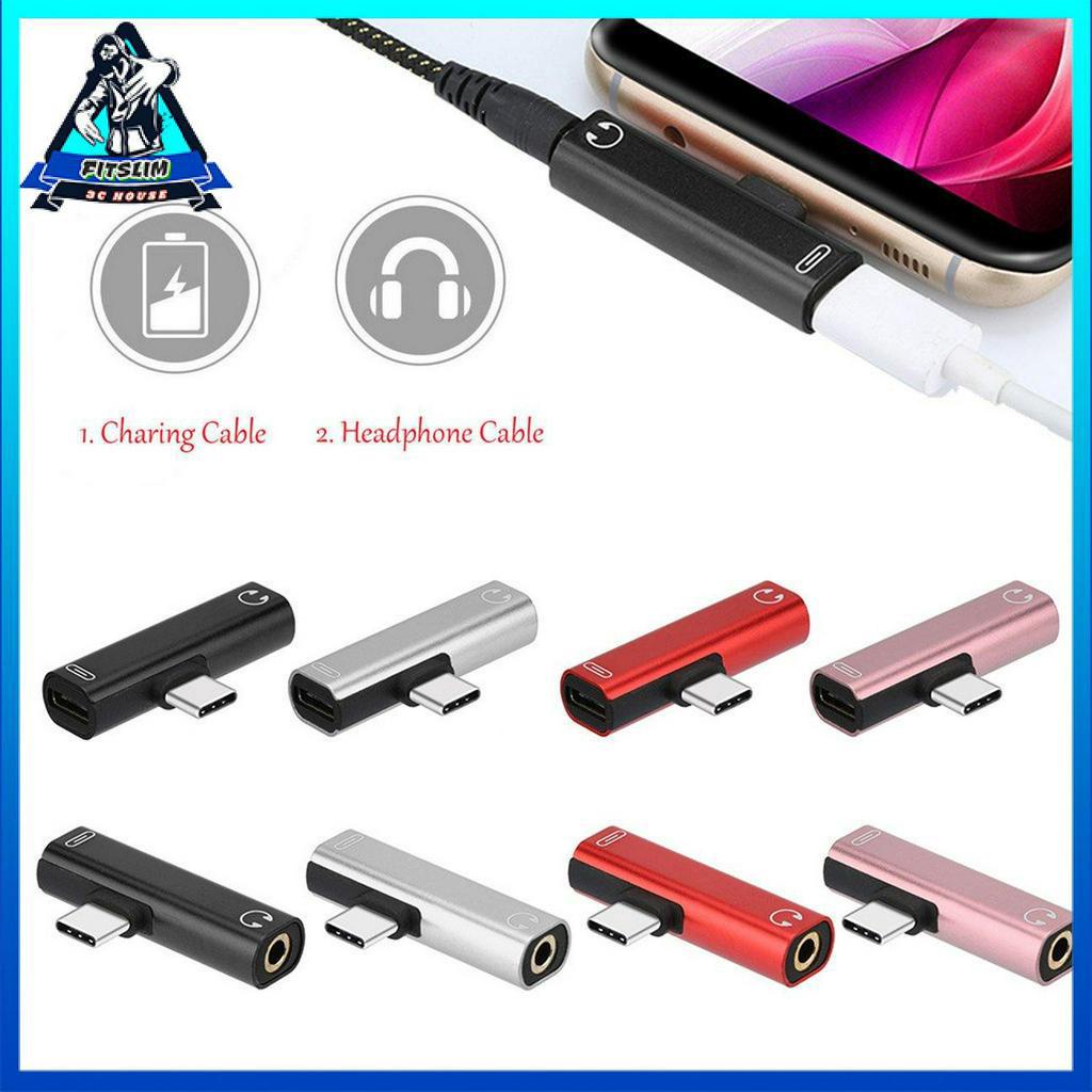 Bộ điều hợp tai nghe Type-c Bộ điều hợp âm thanh có thể sạc được Bộ kết hợp âm thanh 2 TRONG 1