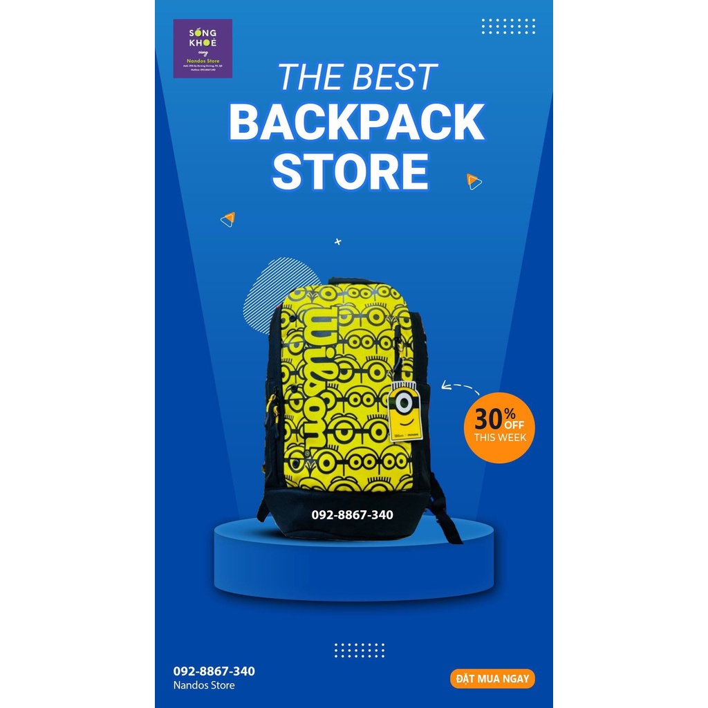 BALO TENNIS CHÍNH HÃNG WILSON MINION.HÀNG CỰC ĐỘC