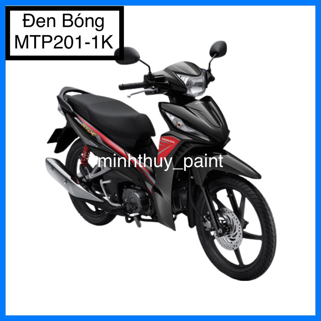 Sơn xe máy Honda Wave RSX màu Đen bóng MTP201-1K và MCP702-2K Ultra Motorcycle Colors