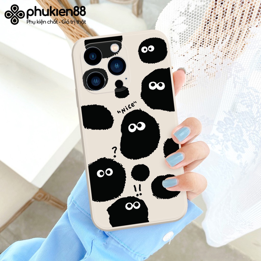 Ốp lưng ip Quái vật xù cạnh vuông 6/6plus/6s/6splus/7/7plus/8/8plus/x/xr/xs/11/12/13/pro/max/plus/promax