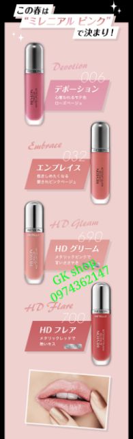 Son Revlon Ultra HD Matte Lip Color Nhật Bản